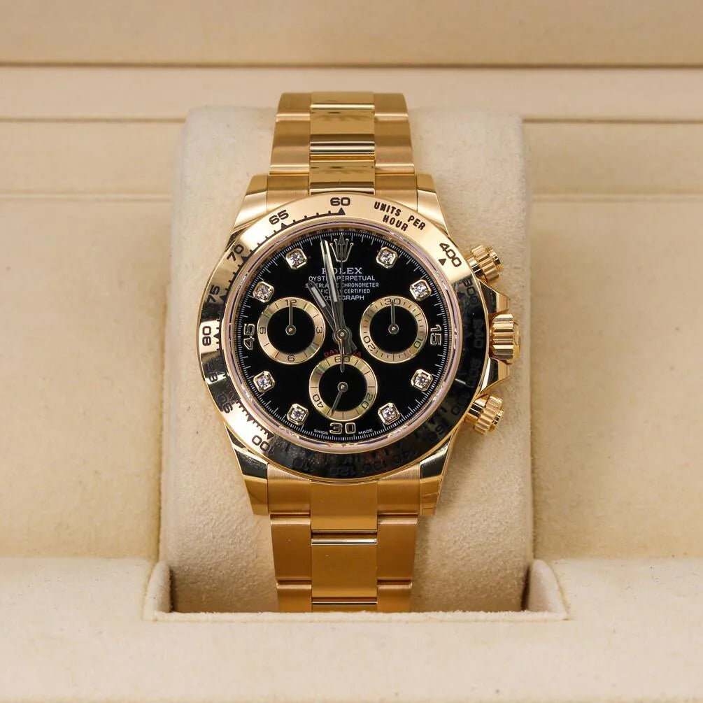 Rolex Cosmograph Daytona 116508 Black Diamond Dial